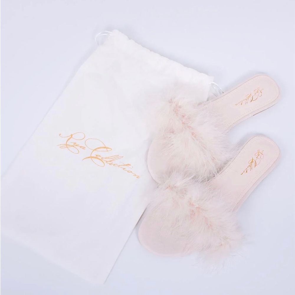Rya collection feather slippers